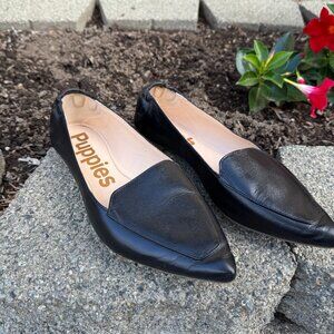 Hush Puppies Hazel Pointe Loafer Flats, Black Leather